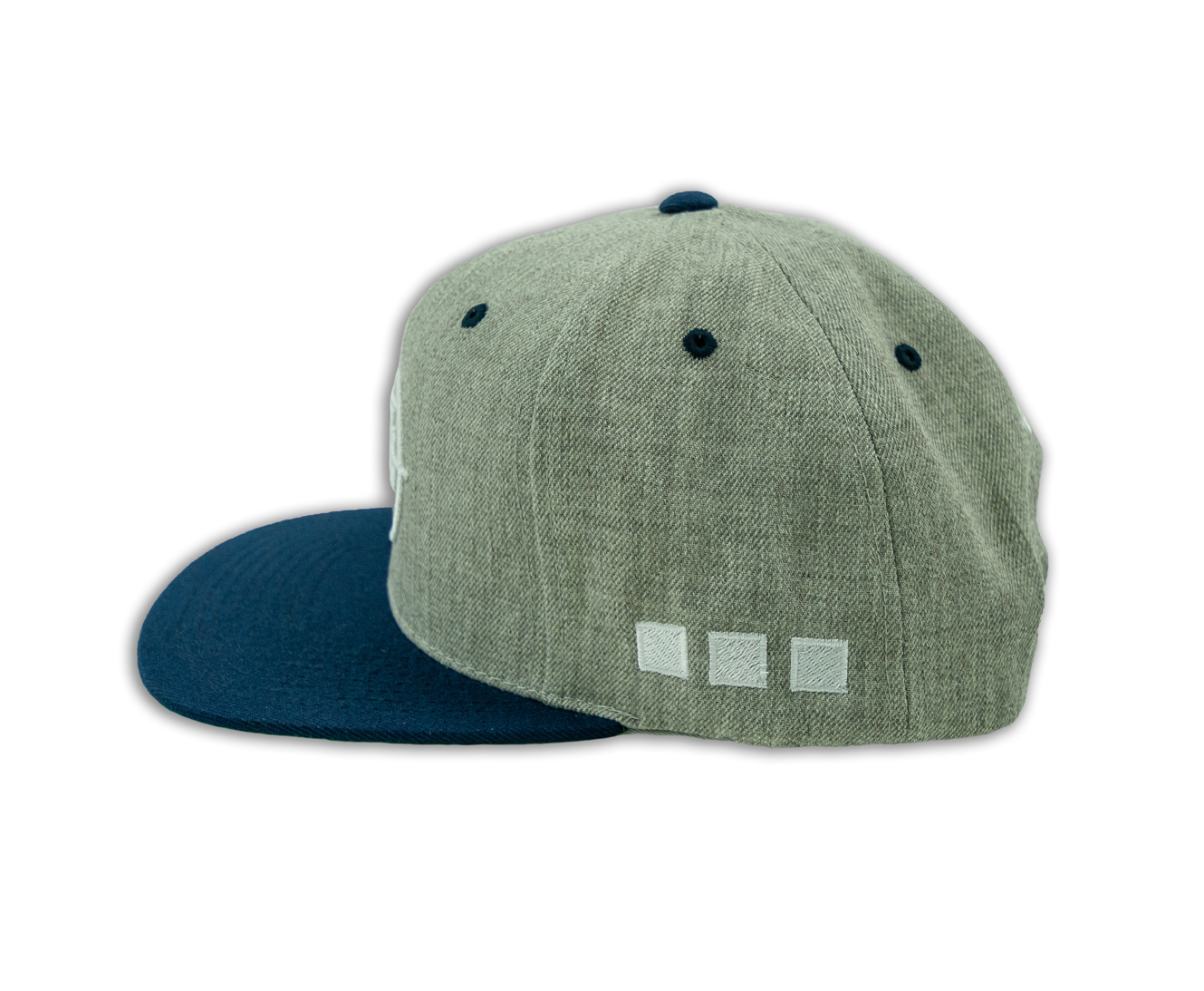 Gray and Navy FU Snapback Side web.jpg