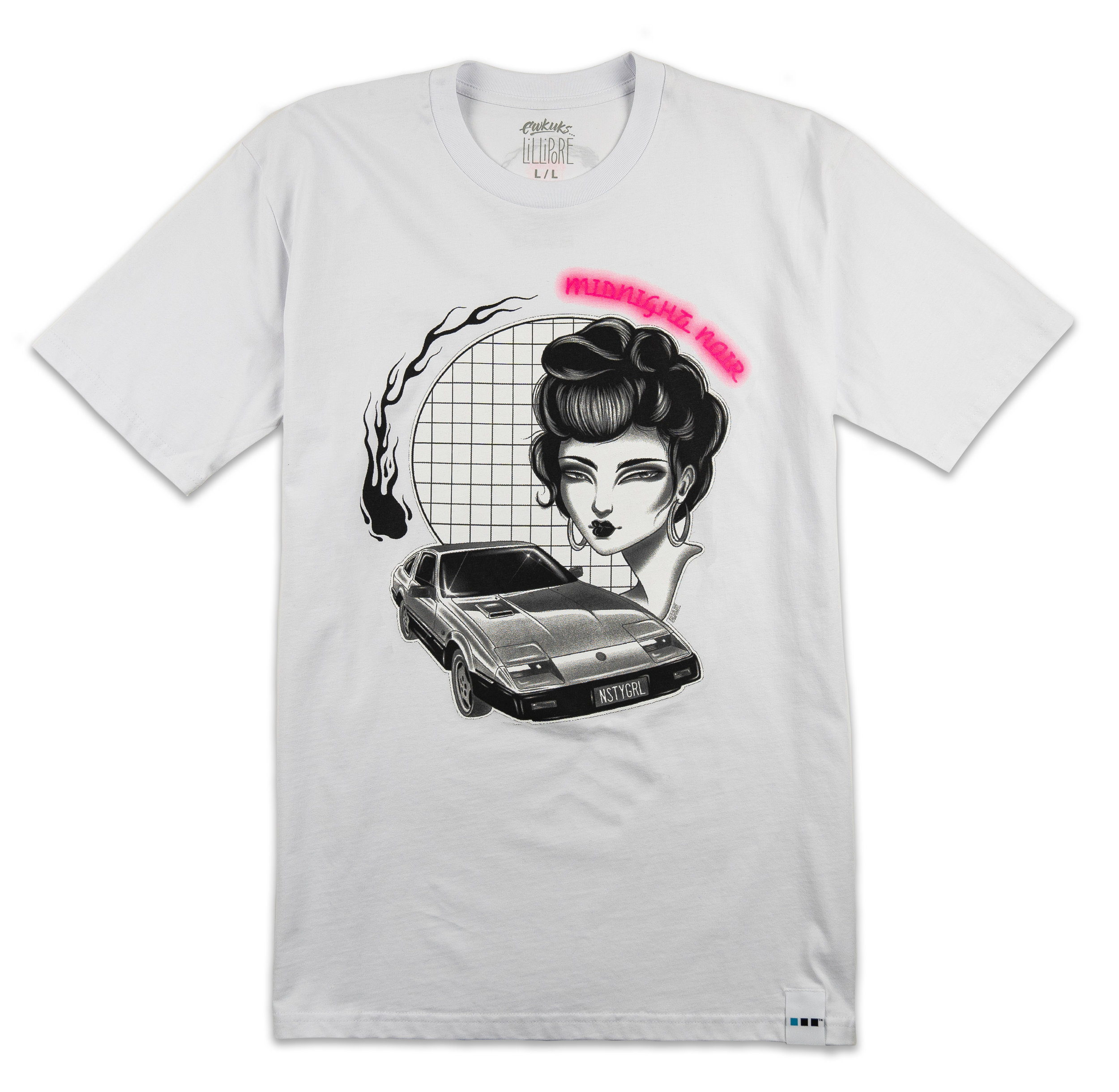 Midnight Noir Tee (White)