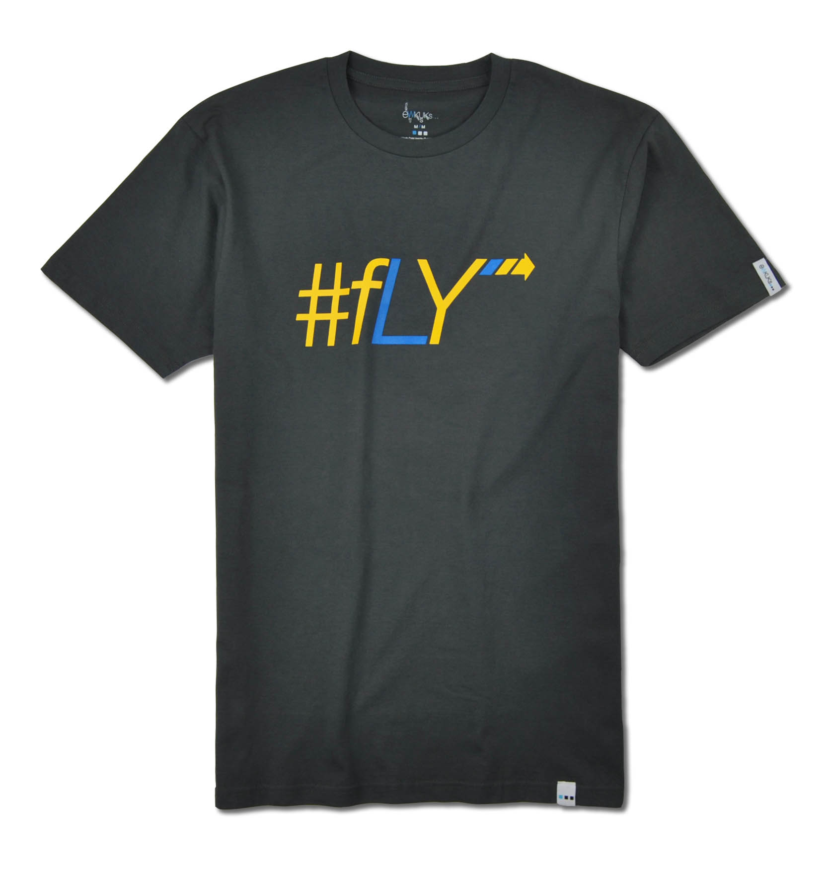 Copy of Slate Fly Letter Hashtag Shirt #fly streetwear