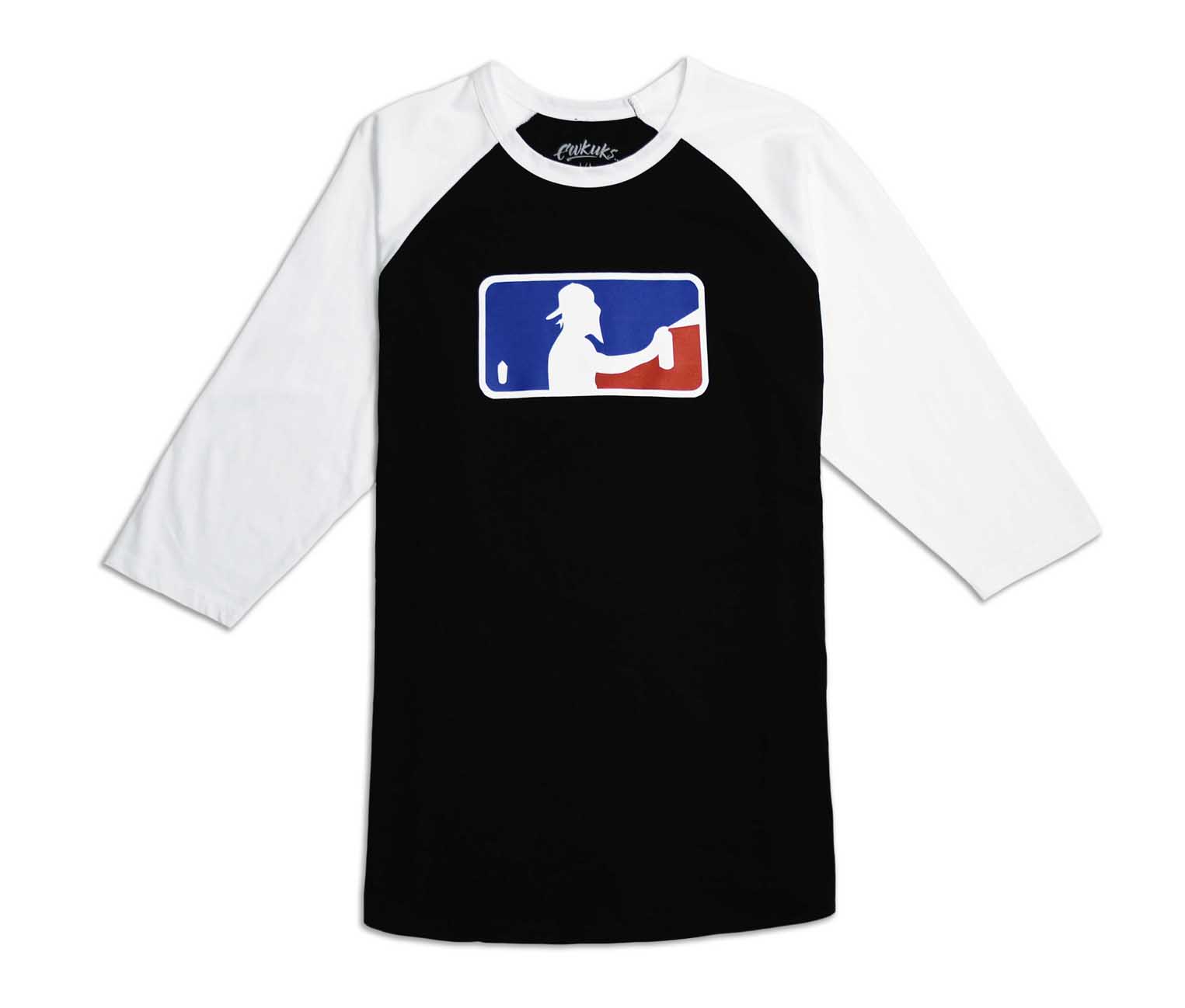 Black and White MLG Baseball Tee Front.jpg