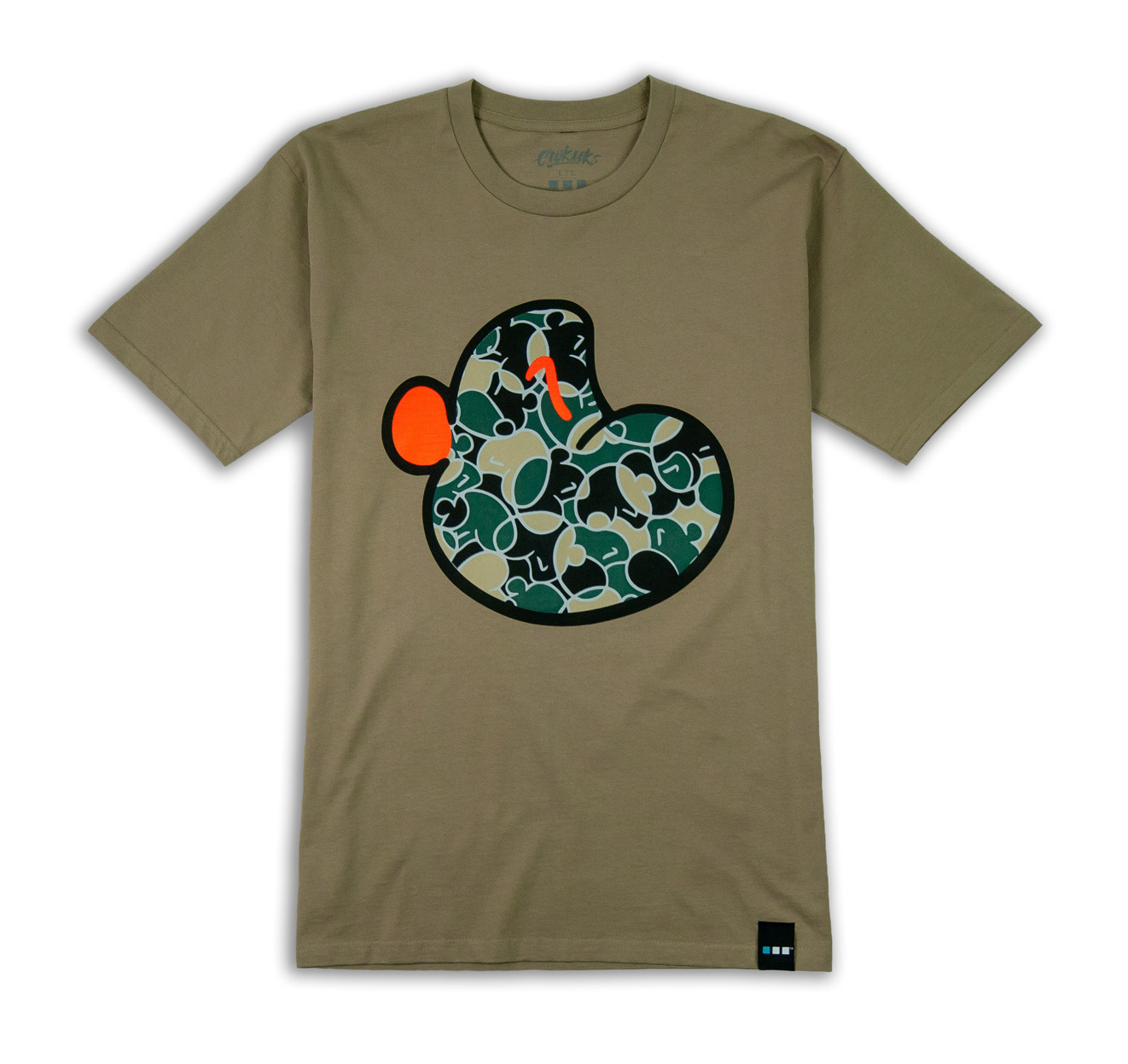 Camo Duck-E Tee Brown Front web.jpg