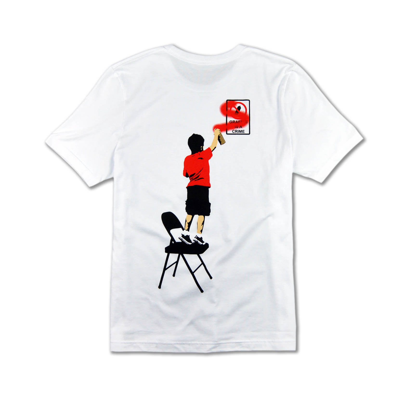 plastic jesus ewkuks white shirt tshirt graffiti crime graff streetwear