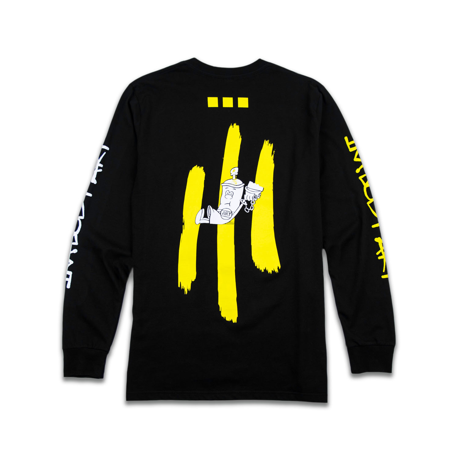 ewkuks LS Just Art Tee - Black - Back web.jpg
