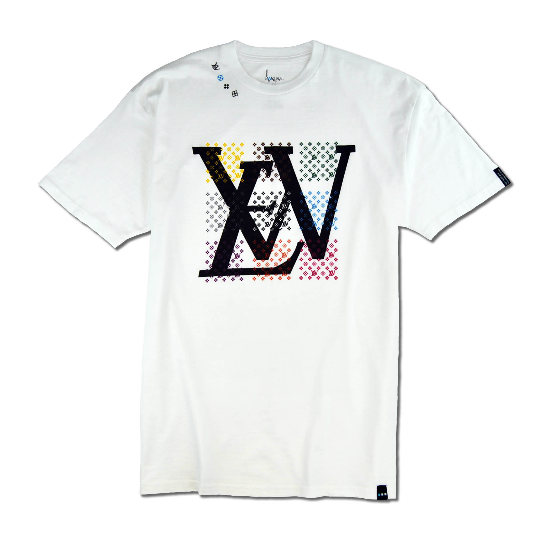 white shirt tshirt t-shirt tee ewkuks lv